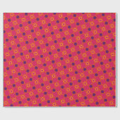 Bold Monogram fröhliche Joyful Gift Wrap Geschenkpapier (Flach)