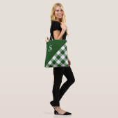 Bold Monogram Green White Buffalo Karo Geometric Tasche (Am Model)