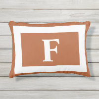 Bold Monogram Orange Terracotta Summer