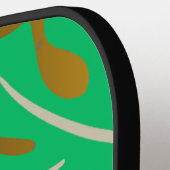 Bold Monstera Leaf Pickleball Paddle (Linke Seite)