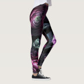 Bold Moody Blume Black Enchanted Floral Garden Leggings (Rechts)