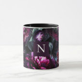 Bold Moody Blume Black Enchanted Floral Garden Tasse (Zentrum)