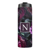 Bold Moody Blume Black Enchanted Floral Garden Thermosbecher (Vorderseite)