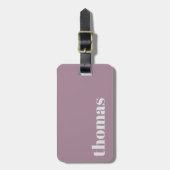 Bold Morph typography Personalized Name Gepäckanhänger (Vorderseite vertikal)