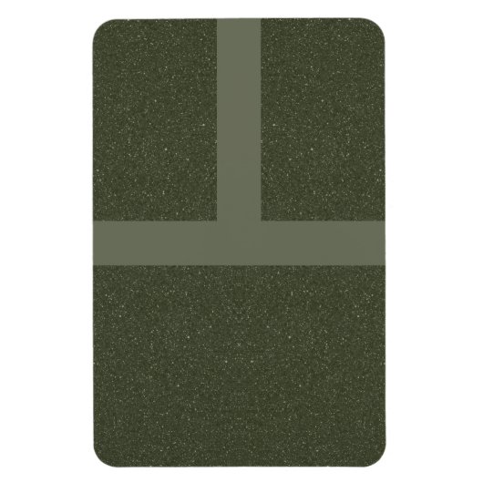 Bold Moss Green Grid Magnet - Anpassbar (Vertikal)