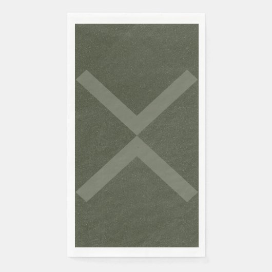 Bold Moss Green X Napkin - Anpassbar Serviette (Vorderseite)