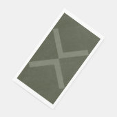 Bold Moss Green X Napkin - Anpassbar Serviette (Ecke)