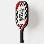 Bold Motivational Poster - "EVERY REP COUNTS" Pickleball Schläger (Links)