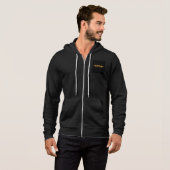 Bold Motivational Quote Black Hoodie (Vorne ganz)