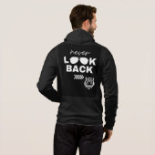 Bold Motivational Quote Black Hoodie (Schwarz voll)