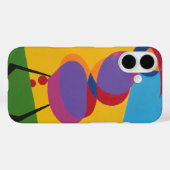 Bold Multicolored Geometric Bird Phone Case (Rückseite (Horizontal))