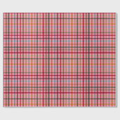 Bold Multicolour Tartan Plaid Vibrant Check  Geschenkpapier (Flach)