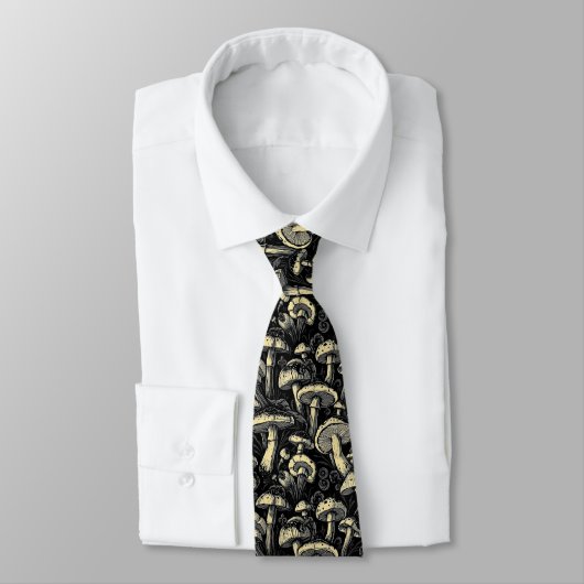 Bold Mushroom Elegance Neck Tie Krawatte (Gebunden)