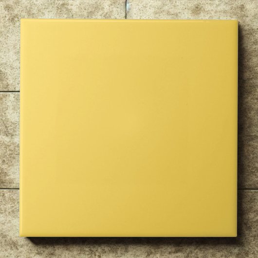 Bold Mustard Yellow Statement Piece Fliese