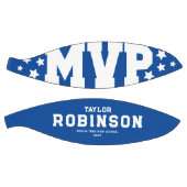 Bold MVP Spieler Name Keepake Blue Basketball (Panele)