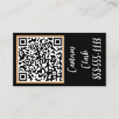 Bold Nail Artist Black Background Script Type Visitenkarte (Rückseite)