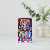 Bold Nail Tech Tarot Card Business Card Visitenkarte (Stehend Vorderseite)