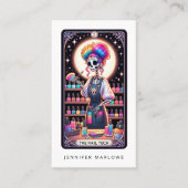 Bold Nail Tech Tarot Card Business Card Visitenkarte (Vorderseite)