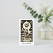 Bold Nail Tech Tarot Card Business Card Visitenkarte (Stehend Vorderseite)