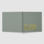 Bold Names & Heart Accent Wedding ID1055 Gästebuch (Voll)