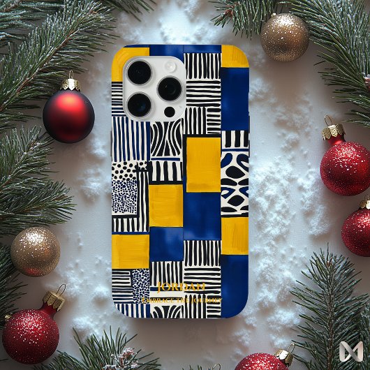 Bold Ndebele Pattern - Moderne Tribal Elegance Case-Mate iPhone Hülle