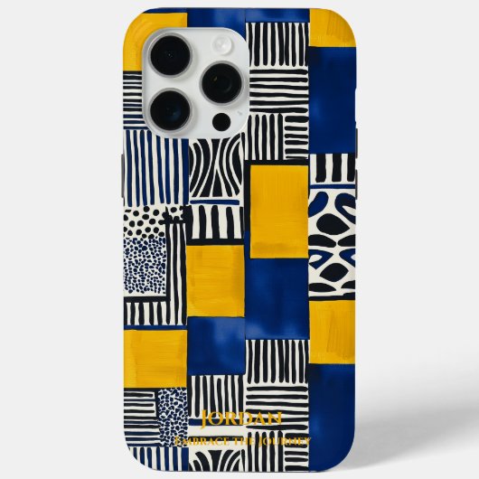 Bold Ndebele Pattern - Moderne Tribal Elegance Case-Mate iPhone Hülle (Rückseite)