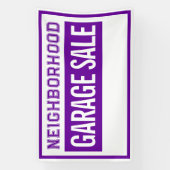 Bold Neighborhood Garage Sale Banner (Vertikal)