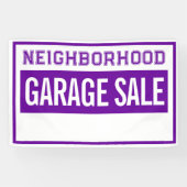Bold Neighborhood Garage Sale Banner (Horizontal)