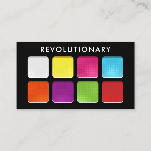 Bold Neon Eyeshadow Pallete Makeup Artist Visitenkarte (Vorderseite)