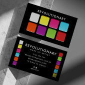 Bold Neon Eyeshadow Pallete Makeup Artist Visitenkarte