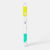 Bold Neon Memphis Geometric 80s Design iPhone 16 Hülle (Linke Seite)