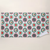 Bold Nurse Pattern - LPN RN Gesundheit Strandtuch (Vorderseite)