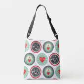 Bold Nurse Pattern - LPN RN Gesundheit Tragetaschen Mit Langen Trägern (Rückseite)