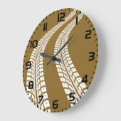 Bold Off-Road Tire Track Rugged Automotive Große Wanduhr (Winkel)