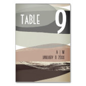 Bold Olive Green Wedding Tischnummer (Vorderseite)