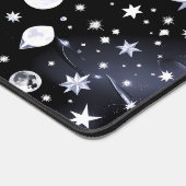 Bold Onyx Celestial Moon for Modern Workspaces Schreibtischunterlage (Ecke)