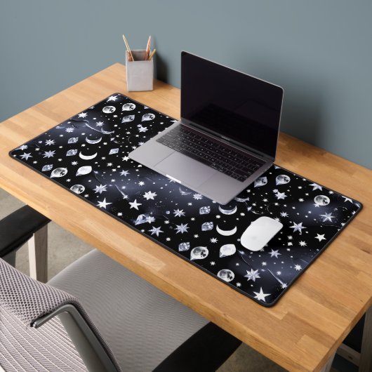 Bold Onyx Celestial Moon for Modern Workspaces Schreibtischunterlage (Büro 2)