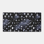 Bold Onyx Celestial Moon for Modern Workspaces Schreibtischunterlage (Vorderseite)