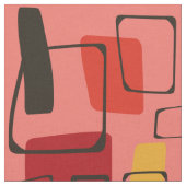 Bold Orange Art Deco Stoff (Nahaufnahme)