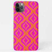 Bold Orange Hot Pink Summer Ikat Ogee Art Muster Case-Mate iPhone Hülle (Rückseite)