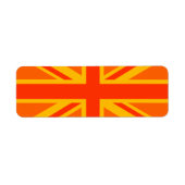 Bold Orange Union Jack British Flag Swag (Vorne)