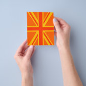 Bold Orange Union Jack British Flag Swag Flyer (Gruppe)