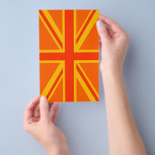 Bold Orange Union Jack British Flag Swag Flyer (Handgriff)