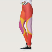 Bold Orange & Yellow Art Leggings (Links)