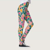Bold Outline Rose Love Leggings (Rechts)