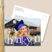 Bold Overlay Abschluss Vielen Dank Postkarte