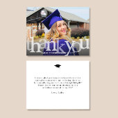 Bold Overlay Abschluss Vielen Dank Postkarte