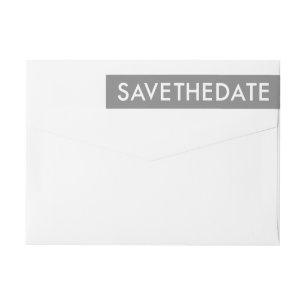 Bold Overlay Save the Date Wraparound-Label