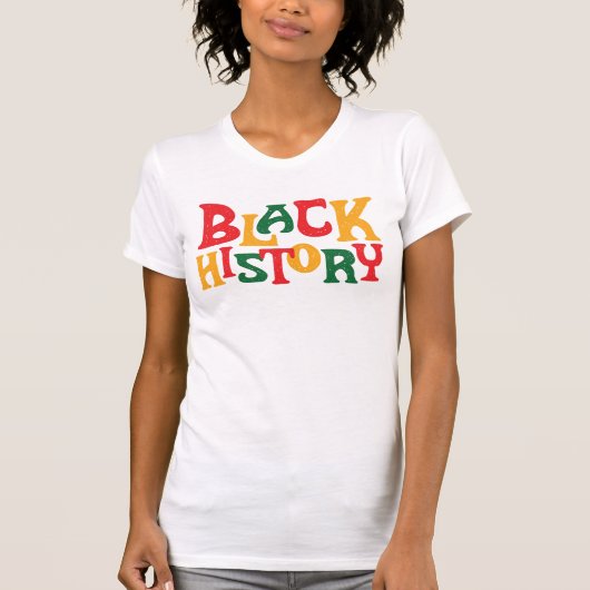 Bold Pan-African "Black History" Pride Design T-Shirt (Vorderseite)