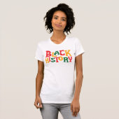 Bold Pan-African "Black History" Pride Design T-Shirt (Vorne ganz)